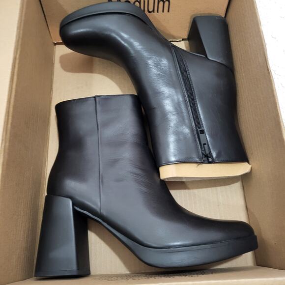 NEW Naturalizer Women's Gen N Reach Ankle Boot Black Leather SIZE 9.5 M - Picture 5 of 6